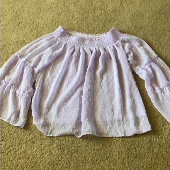 la miel Tops - Lavender off the shoulder top!